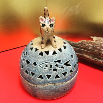猫の香炉